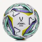 Jögel INTRO №3 2025 Мяч футбольный Белый/Зеленый/Фиолетовый