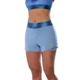 Mizuno FLEX SHORT (W) Шорты теннисные женские Голубой/Желтый