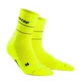 CEP REFLECTIVE MID CUT COMPRESSION SOCKS (W) Компрессионные носки женские Ярко-желтый
