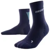 CEP ULTRALIGHT COMPRESSION SHORT SOCKS Компрессионные ультратонкие носки для бега Темно-синий/Голубой