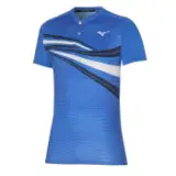 Mizuno SHADOW POLO Поло теннисное Голубой/Белый/Серый