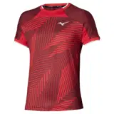 Mizuno STRAGAZER GRAPHIC SHORT SLEEVE TEE Футболка теннисная Красный