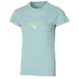 Mizuno ATHLETICS RB TEE (W) Футболка спортивная женская Голубой