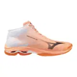 Mizuno WAVE LIGHTNING PRO MID Кроссовки волейбольные Коралловый/Серый/Белый