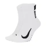 Nike MULTIPLIER RUNNING ANKLE SOCKS Носки беговые (2 пары) Белый/Черный