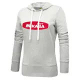 Mikasa LADY Толстовка спортивная с капюшоном женская Серый/Красный