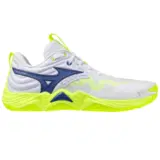 Mizuno WAVE MOMENTUM ELITE Кроссовки волейбольные Белый/Темно-синий/Желтый