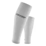 CEP ULTRALIGHT COMPRESSION CALF SLEEVES Компрессионные гетры для бега ультратонкие Белый/Серый