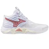 Mizuno WAVE MOMENTUM ELITE MID (W) Кроссовки волейбольные женские Белый/Красный