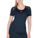 Head CLUB 22 T-SHIRT (W) Футболка теннисная женская Темно-синий
