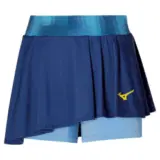 Mizuno FRONTIER FLYING SKIRT (W) Юбка теннисная женская Темно-синий/Голубой