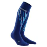 CEP SKI THERMO TALL COMPRESSION SOCKS (W) Компрессионные гольфы для катания на лыжах женские Темно-синий/Голубой