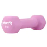 Starfit DB-201 1 КГ Гантель неопреновая Розовая пастель