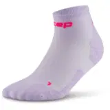 CEP ULTRALIGHT LOW CUT COMPRESSION SOCKS (W) Компрессионные короткие носки для бега ультратонкие женские Фиолетовый/Розовый