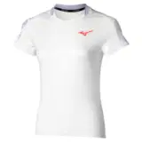 Mizuno DAYBREAKERS PRINTED TEE (W) Футболка теннисная женская Белый/Фиолетовый