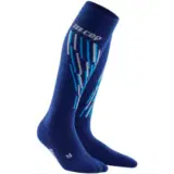 CEP SKI THERMO TALL COMPRESSION SOCKS Компрессионные гольфы для катания на лыжах Темно-синий/Голубой