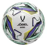 Jögel INTRO №5 2025 Мяч футбольный Белый/Зеленый/Фиолетовый