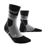 CEP HIKING MAX MID CUT COMPRESSION SOCKS Компрессионные носки Серый/Черный