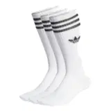 Adidas SOLID CREW SOCKS 3P Носки высокие Белый/Черный