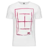 Tennis Technology COURT M RED Футболка теннисная Белый/Красный