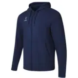 Jögel ESSENTIAL COTTON FZ HOODIE Толстовка с капюшоном на молнии Темно-синий