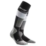 CEP SKI MERINO TALL COMPRESSION SOCKS (W) Компрессионные гольфы с шерстью мериноса для горнолыжного спорта женские Черный/Серый