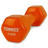 Torres PL522204 Гантель металл в виниловой оболочке 2 кг