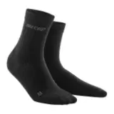CEP ALLDAY MERINO MID CUT SOCKS (W) Компрессионные носки с шерстью мериноса для восстановления женские Черный