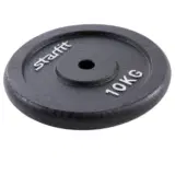 Starfit BB-204 10 кг Диск чугунный Черный