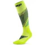 CEP CORE RUN MERINO TALL COMPRESSION SOCKS Компрессионные гольфы Желтый/Темно-синий/Голубой