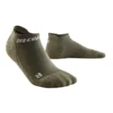 CEP THE RUN NO SHOW SOCKS 4.0 Носки беговые ультракороткие Оливковый