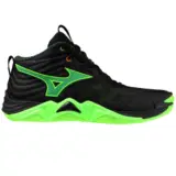 Mizuno WAVE MOMENTUM ELITE MID Кроссовки волейбольные Черный/Салатовый