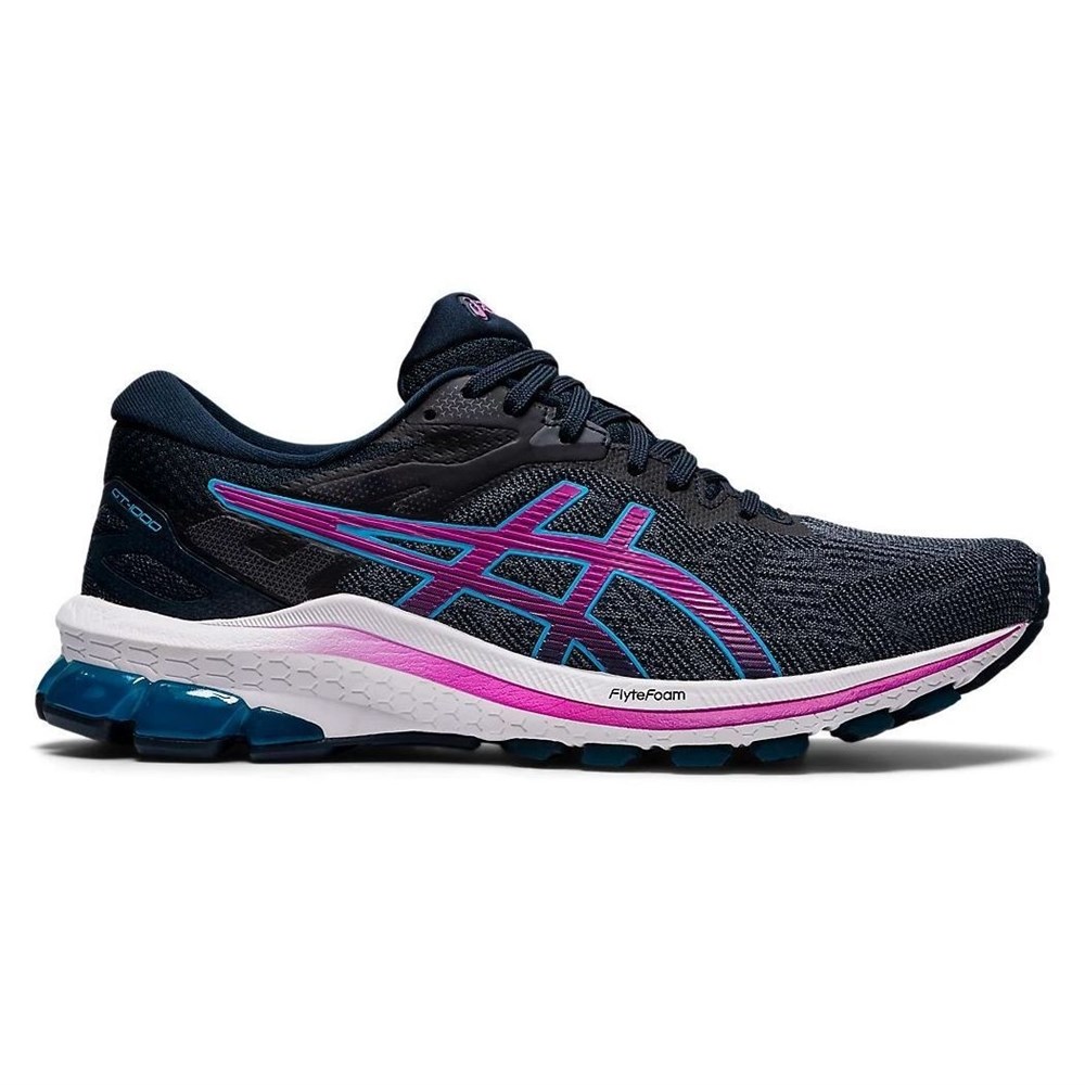 Asics GT-1000 10 SAKURA (W) Кроссовки беговые женские Темно-синий/Розовый  купить в интернет-магазине экипировочного центра Kinash Sport