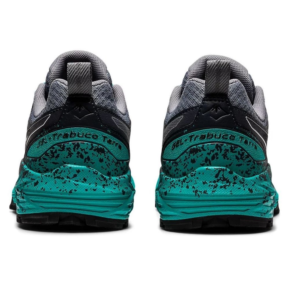 Asics FUJITRABUCO TERRA (W) Кроссовки беговые женские Серый/Зеленый купить  в интернет-магазине экипировочного центра Kinash Sport
