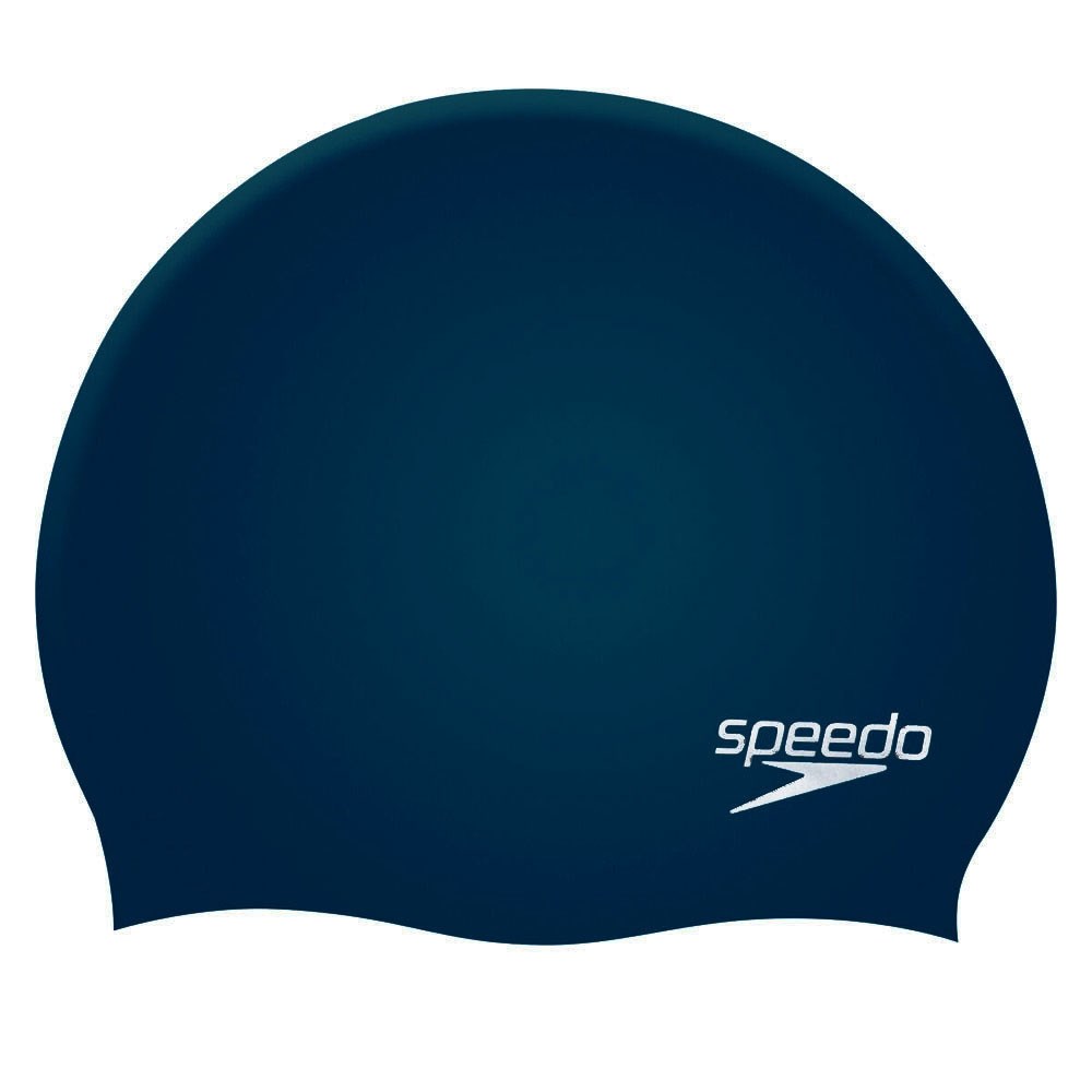 

Шапочки для плавания Speedo, Speedo PLAIN FLAT SILCONE CAP Шапочка для плавания Темно-синий