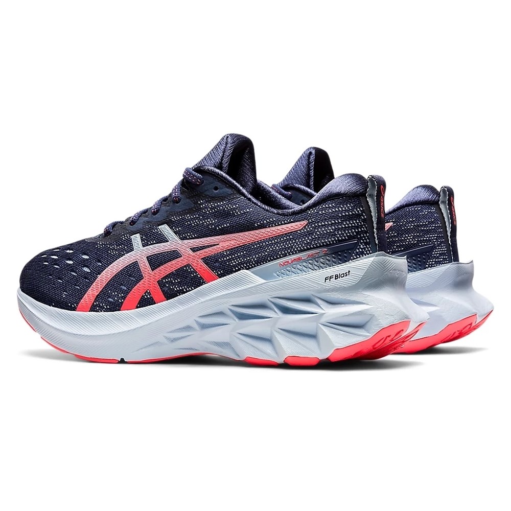 Asics NOVABLAST 2 (W) Кроссовки беговые женские Темно-синий/Розовый купить  в интернет-магазине экипировочного центра Kinash Sport