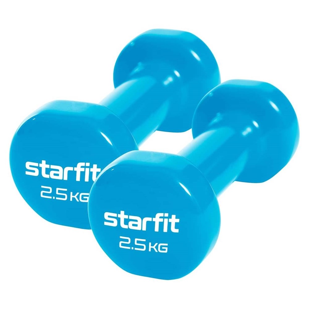 

Вес Starfit, Starfit CORE DB-101 2,5 КГ Гантель виниловая (пара)