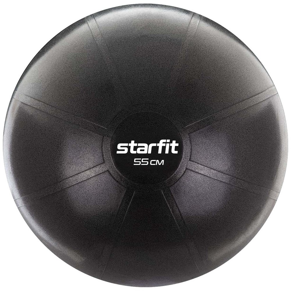 

Мячи для фитнеса Starfit, Starfit PRO GB-107, 55 СМ, 1100 Г Фитбол высокой плотности антивзрыв Черный