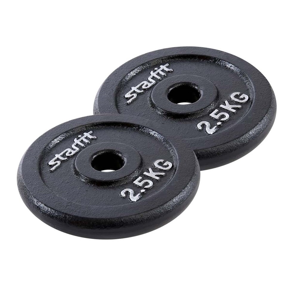 

Разборные Starfit, Starfit BB-204 2,5 кг Диск чугунный (2 шт)