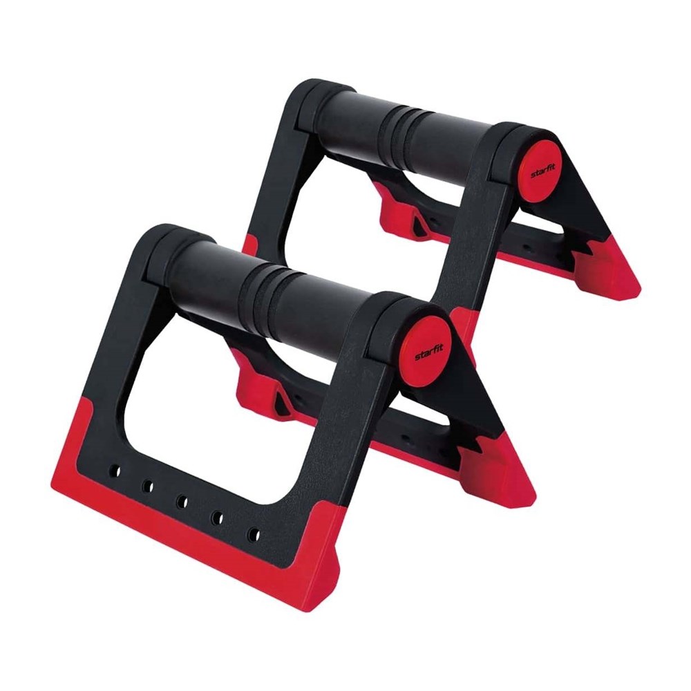 

Для фитнеса Starfit, Starfit CORE BA-304 Упоры для отжиманий cкладные Черный/Красный