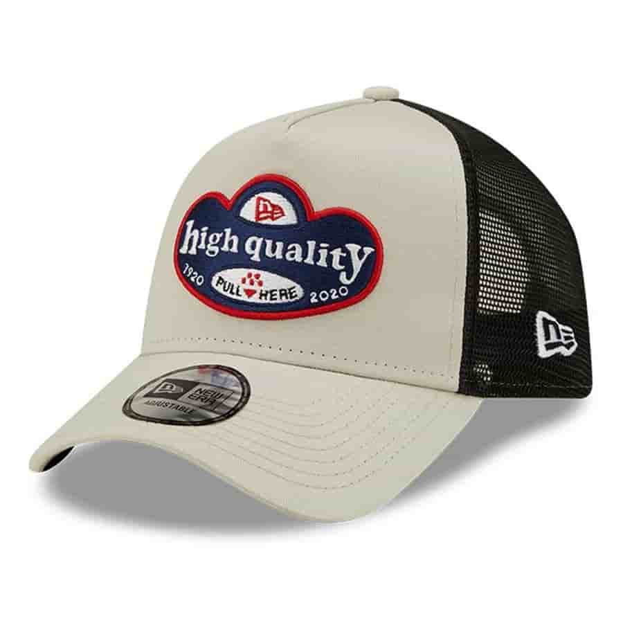 

Кепки New Era, New Era TRUCKER FOOD PATCH STONE A-FRAME Бейсболка Белый/Синий/Черный