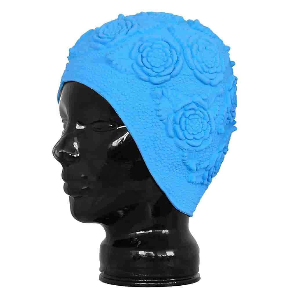

Шапочки для плавания Fashy, Fashy LATEX ORNAMENT CAP Шапочка для плавания Голубой