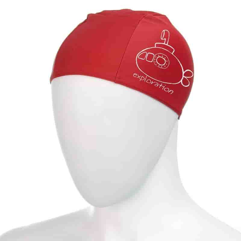 

Шапочки для плавания Fashy, Fashy POLYESTER CAP KIDS PRINTED CAP Шапочка для плавания детская Красный/Белый