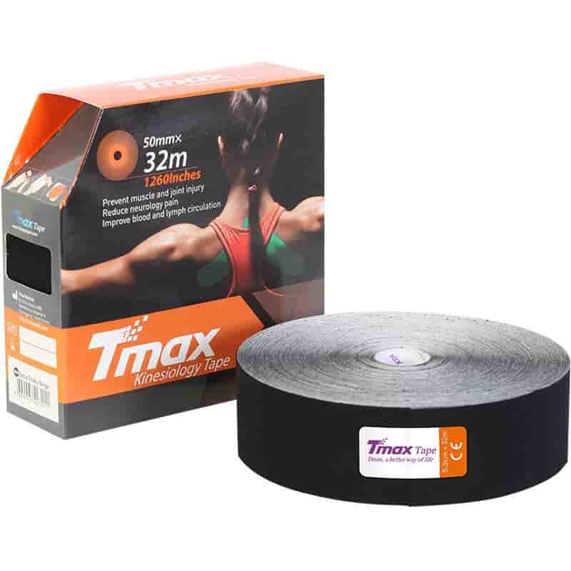 

Тейпы, Пластыри TMAX, Tmax 32M EXTRA STICKY BLACK 5см×32м Кинезиотейп Черный