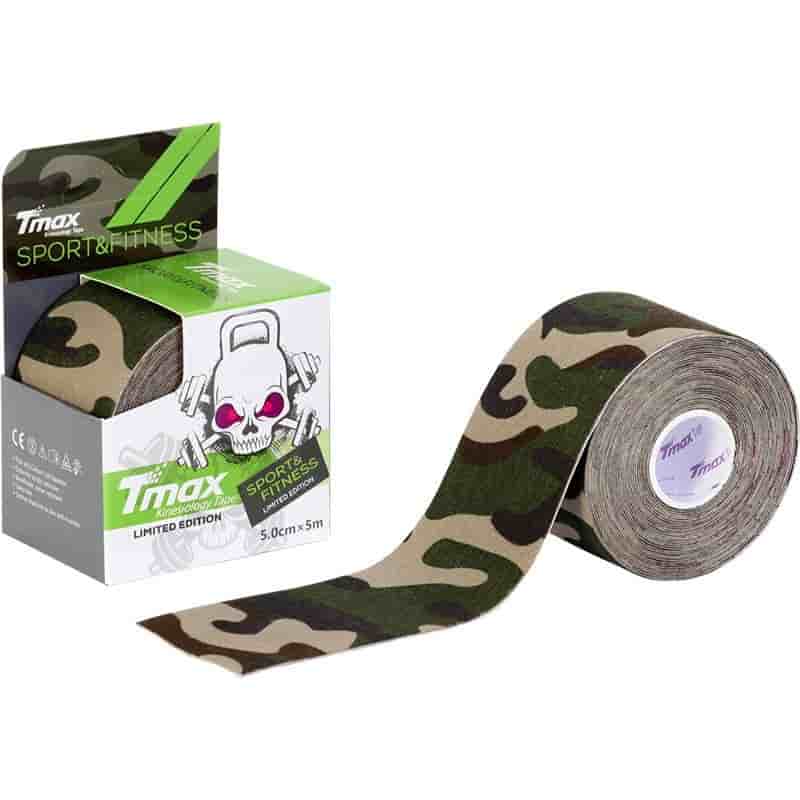 

Тейпы, Пластыри TMAX, Tmax PATTERN GREEN 5см×5м Кинезиотейп Камуфляж