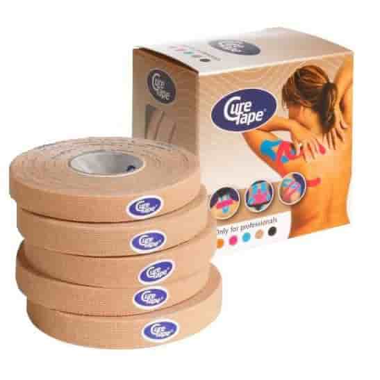 

Тейпы, Пластыри CureTape, CureTape NEUTRAL 1см×5м Кинезиотейп Телесный (5 шт)