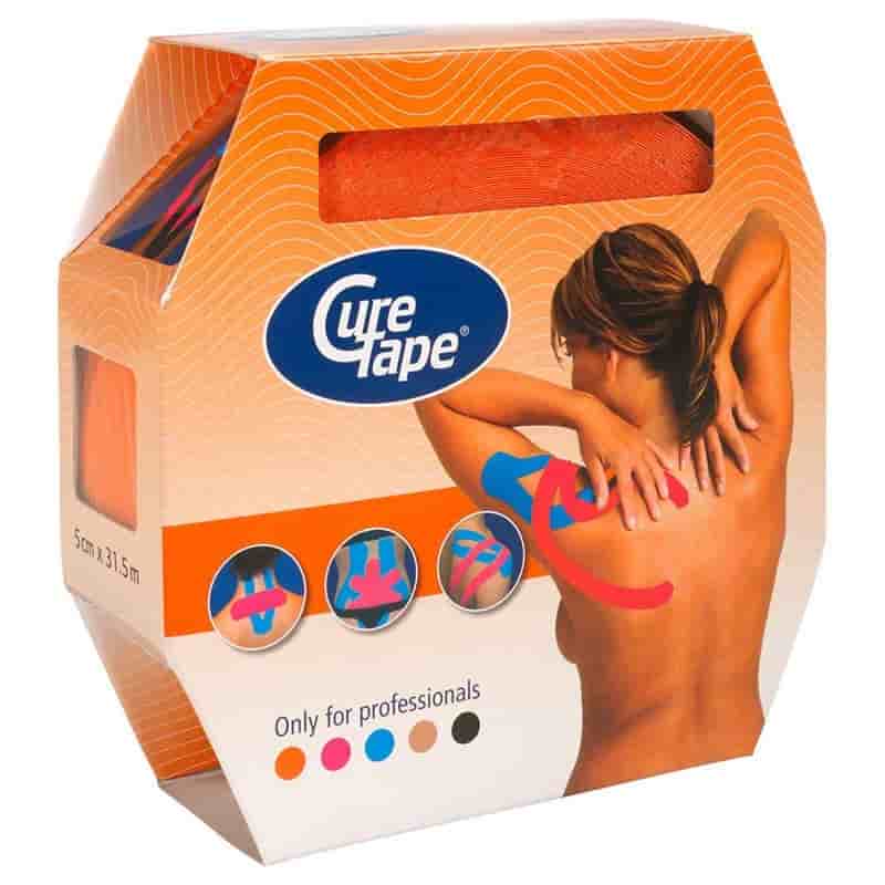 

Тейпы, Пластыри CureTape, CureTape GIANT ROLL ORANGE 5см×31,5м Кинезиотейп Оранжевый