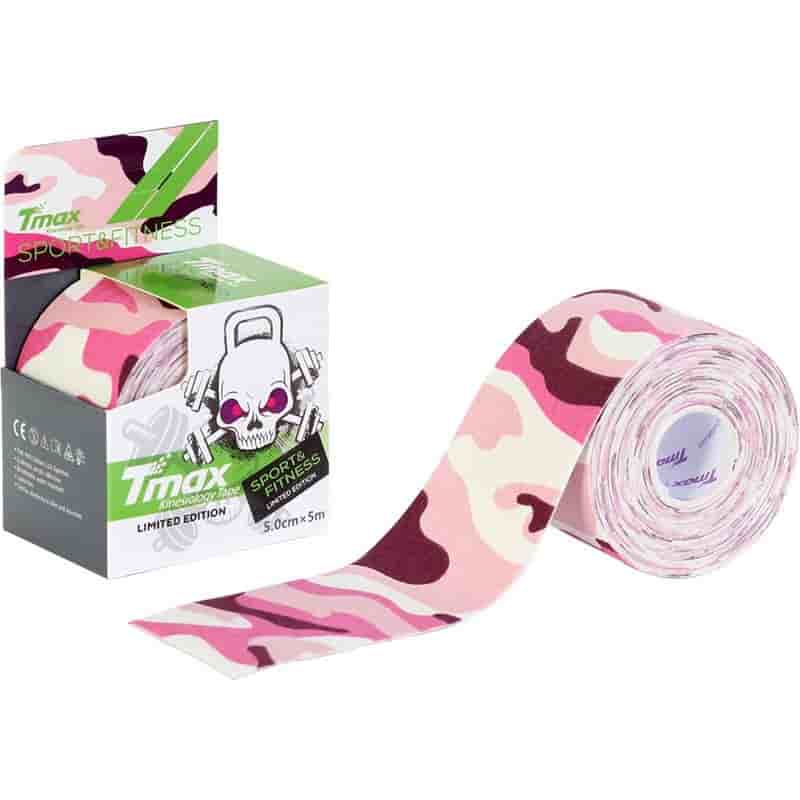 

Тейпы, Пластыри TMAX, Tmax PATTERN PINK 5см×5м Кинезиотейп Камуфляж