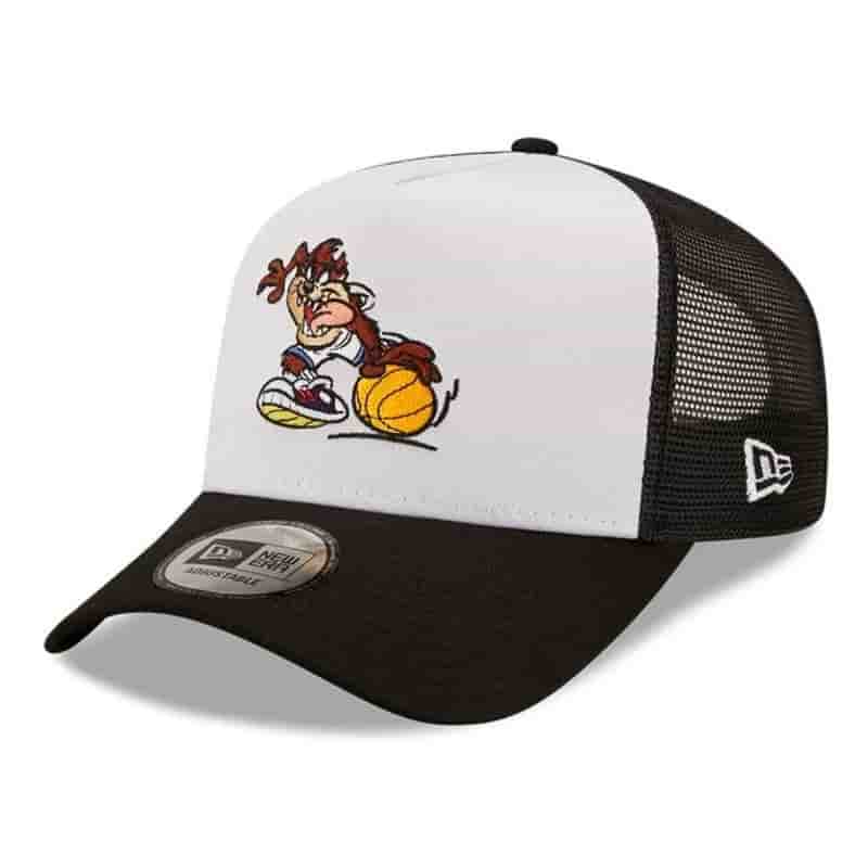 

Кепки New Era, New Era TRUCKER TAZ DEVIL CHARACTER BLACK Бейсболка Белый/Черный