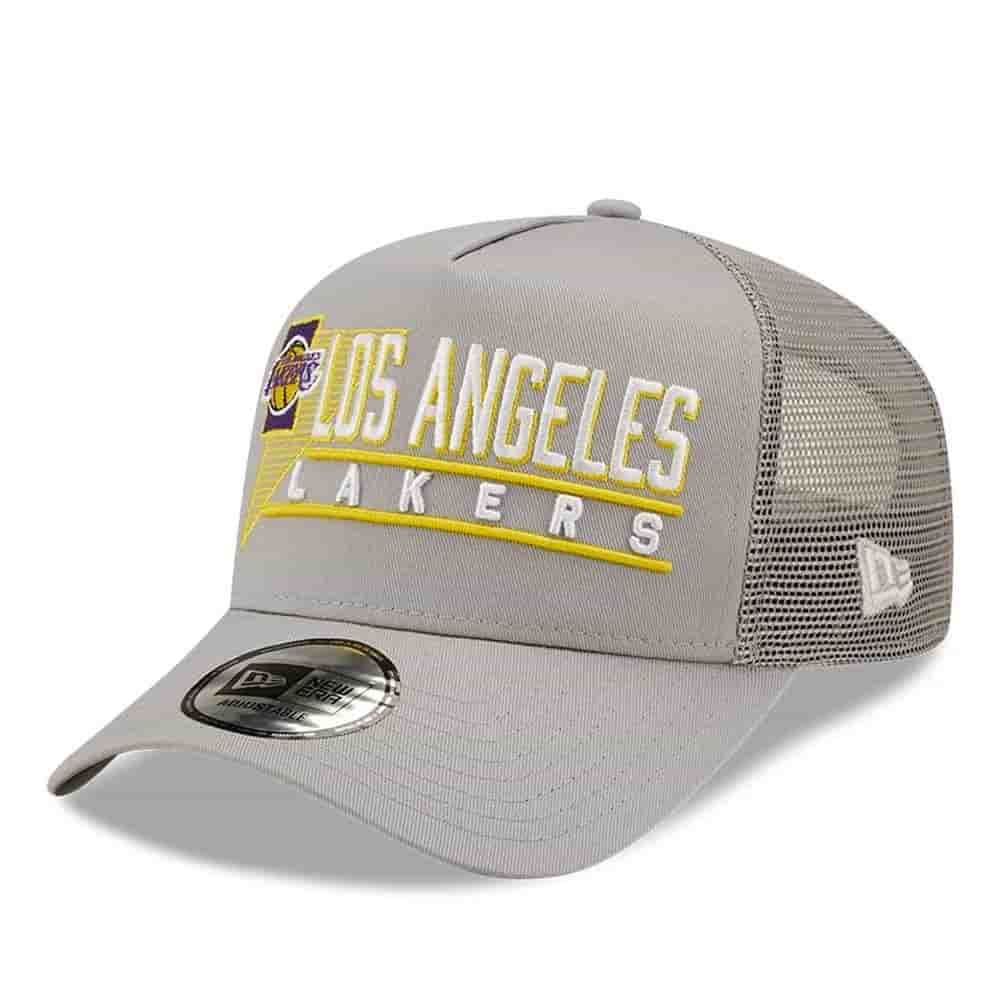 

Кепки New Era, New Era TRUCKER NBA LOS ANGELES LAKERS GRAPHIC LOGO GREY Бейсболка Серый/Белый/Желтый